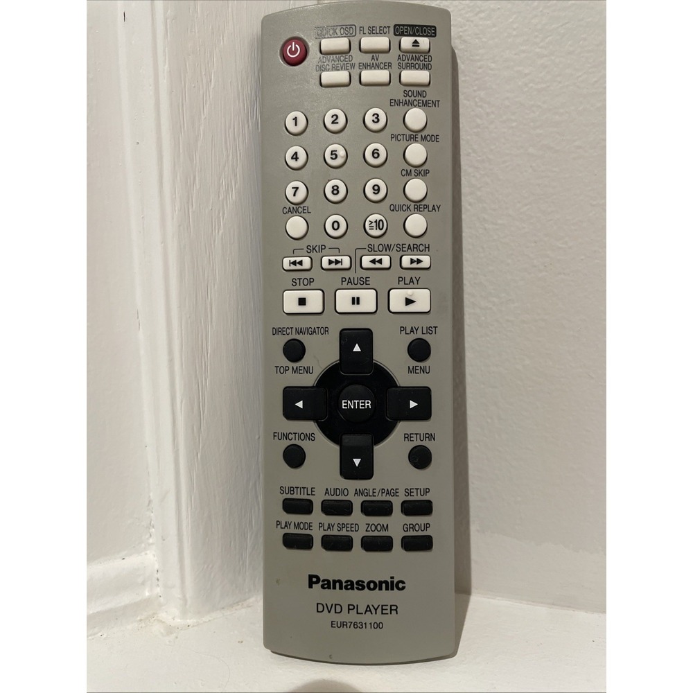 Original Remote EUR7631190 For PANASONIC DVD Player DVDS422PC DVDS52P